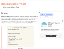 Tablet Screenshot of bellalunabakerycafe.com